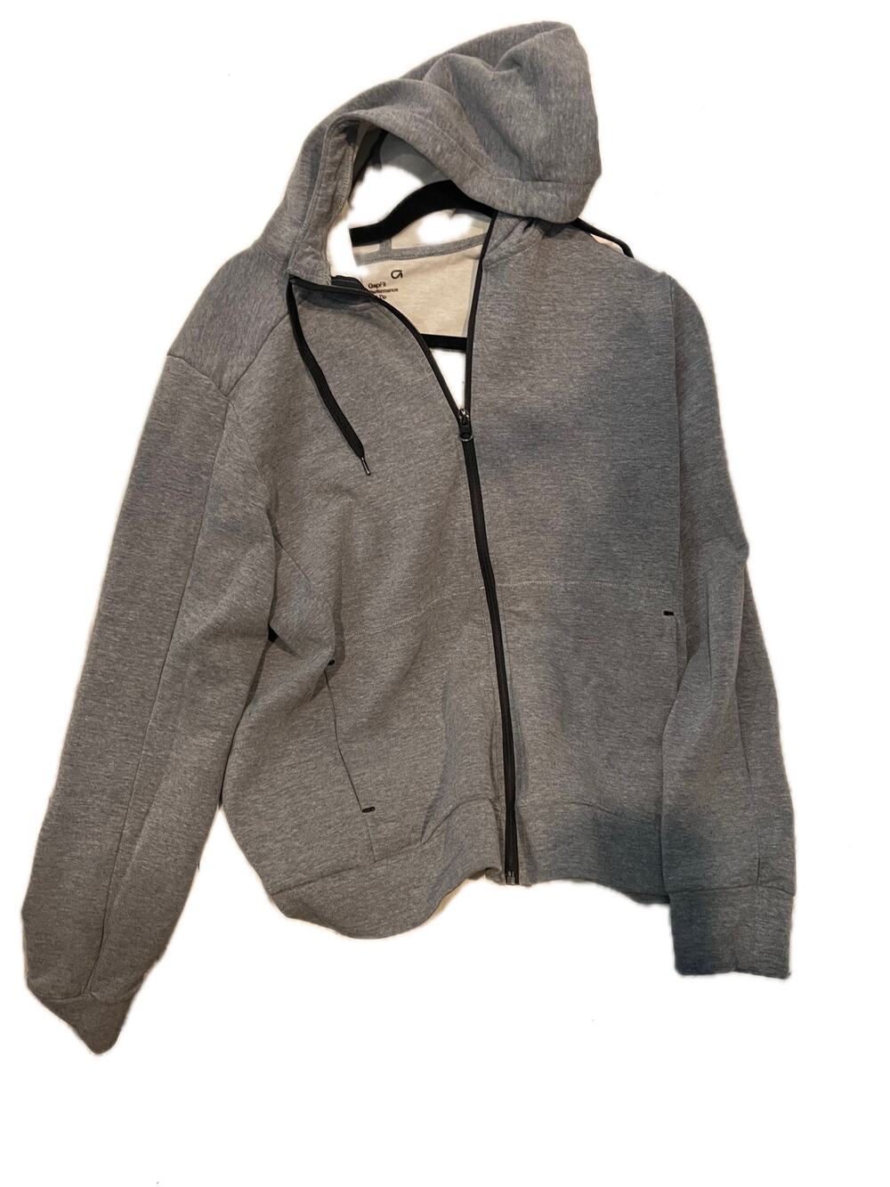 GapFit Performance Gray Full Zip Sweat Suit Flare (Small)